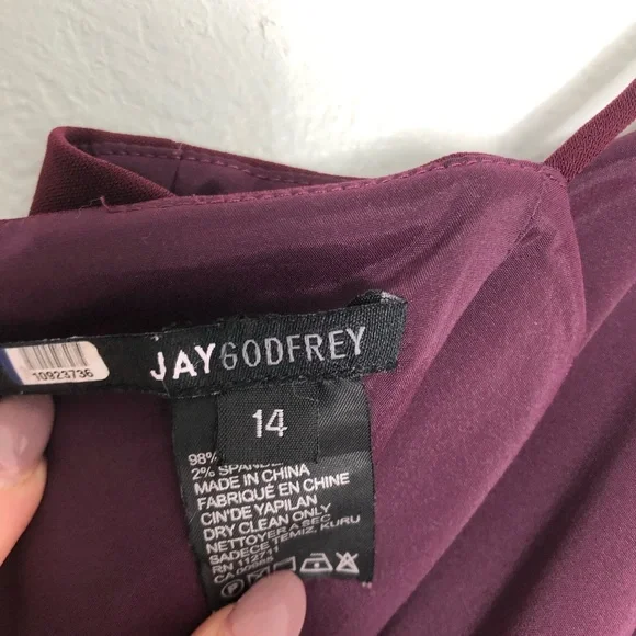 Jay Godfrey Harrah Gown Spaghetti Strap Slit Dress - Picture 9 of 16